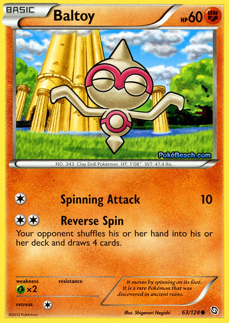 Basic Pokemon Cards List