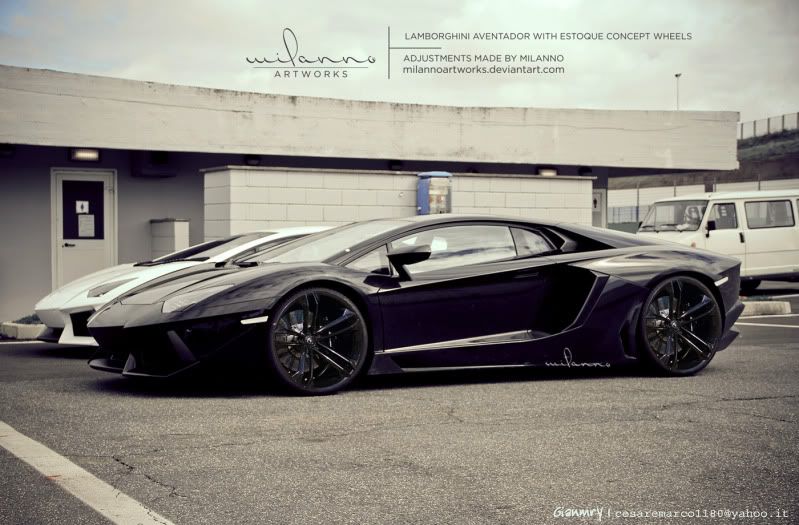 Lamborghini Aventador Black And Yellow
