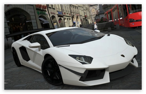 Lamborghini Aventador White Hd
