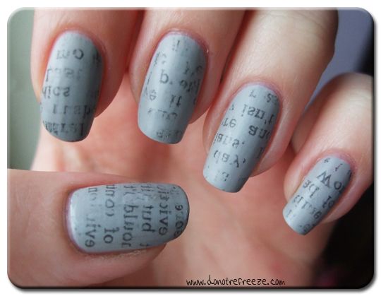 Newspaper Nails