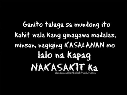 Sad Love Quotes And Sayings Tagalog